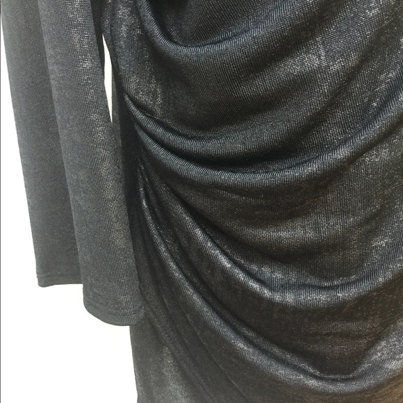 Foil Printed, Asymmetrical Neck Top NWAT. - Picture 2 of 4